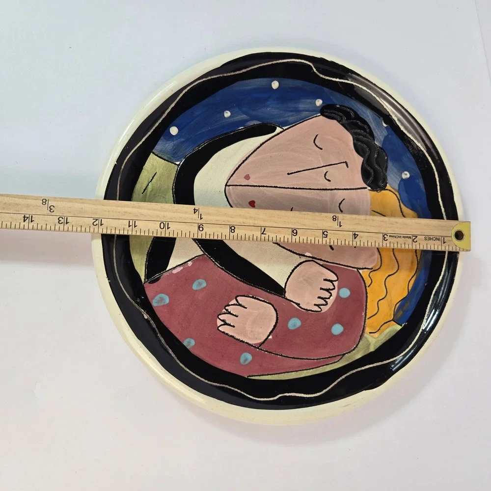 Vintage Sandra Magsamen Signed Ceramic Plate – 